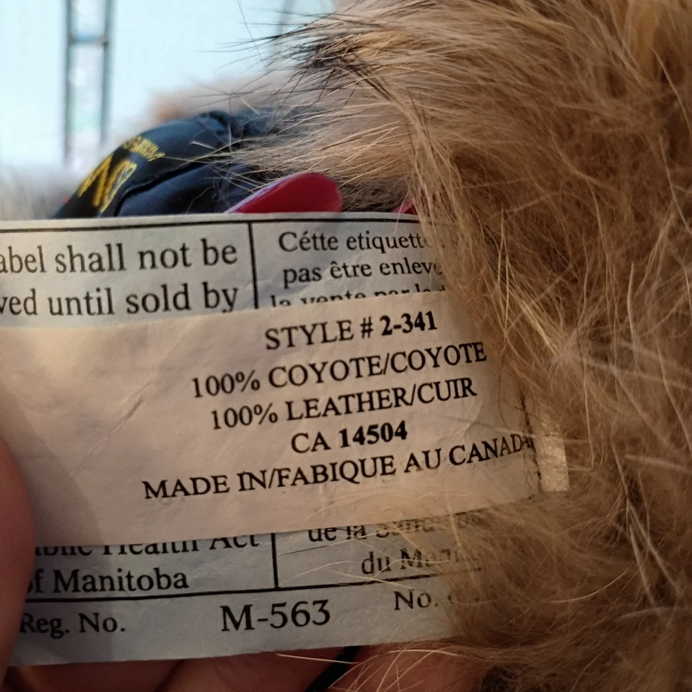 CABELAS SZ XL CROWN CAP GENUINE COYOTE LEATHER COVER CANADIAN TAPPER HAT - Picture 9 of 10